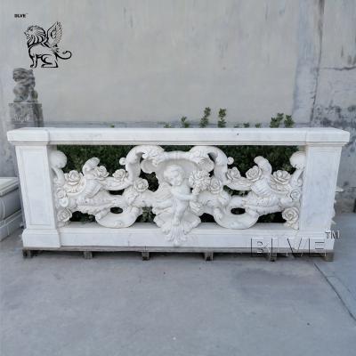 Китай White Marble Angel Relief Balustrades & Handrails Natural Stone Baluster Railing House Balcony Decorative продается
