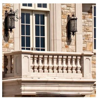 Китай Granite Stone Balustrade Handrail White Marble Balcony Railing Pillar European Style Modern Customize продается