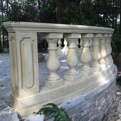 Китай White Marble Stair Railing Designs Natural Stone Roman Balcony Balustrade Handrail Modern Outdoor Home продается
