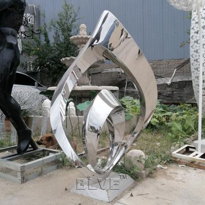 China Stainless Steel Garden Sculpture Modern Abstract Art Home Decor Metal Gifts Polished Outdoor Decoration en venta