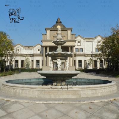 China Granite Marble Outdoor Water Fountain kids Natural Stone Garden Decoration Fountains Large Villa en venta