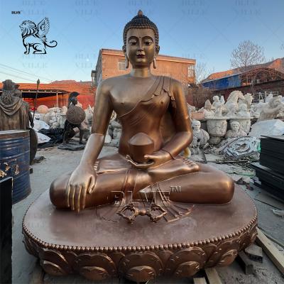 China Bronze Buddha Statues Copper Brass Large Sitting Zen Budda Sculpture Metal Religious Antique Customized en venta