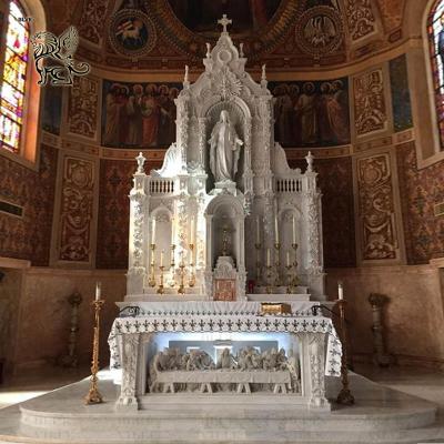 Китай Marble Church Altar The Last Supper Relief Natural Stone Carving Catholic Religious Jesus Holy Tabernacle Large Luxury продается