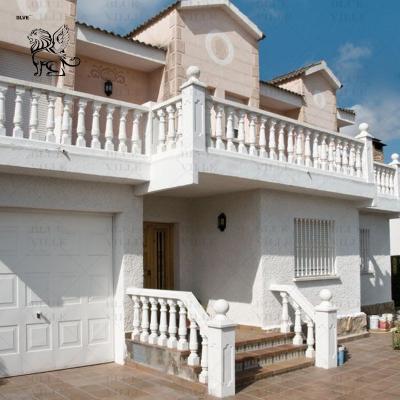 Китай White Marble French Balcony Railing Natural Stone Balustrade Stair Handrails Decorative Outdoor Villa продается