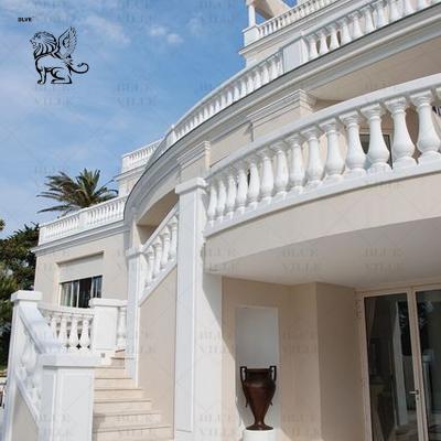 Китай Белые мраморные лестницы Балюстеры Руловы Вилла Балкон Решетки Дизайн современный роскошный французский продается