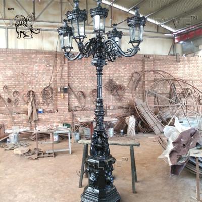China Victorian Style Antique Cast Street Lamp Post Garden Light Outdoor for sale