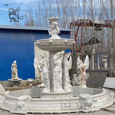 China large Garden Marble Fountain Woman Statue For Outdoor Decoration for sale