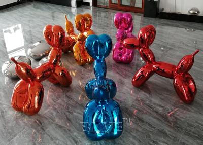 China Balloon Dog Stainless Steel Jeff Koons Sculpture Abstract Modern Art Metal Decoration for sale