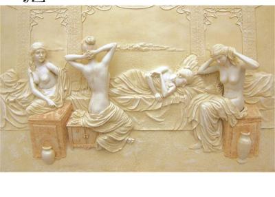 China Piedra natural Art Home Decor moderno de las mujeres de la pared de la escultura desnuda de mármol del alivio en venta
