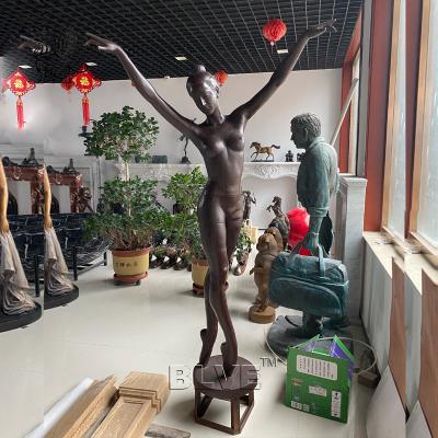 Китай Металла фонтана танцев статуи фонтанов сада девушки балета BLVE женщина в натуральную величину бронзового сексуальная продается