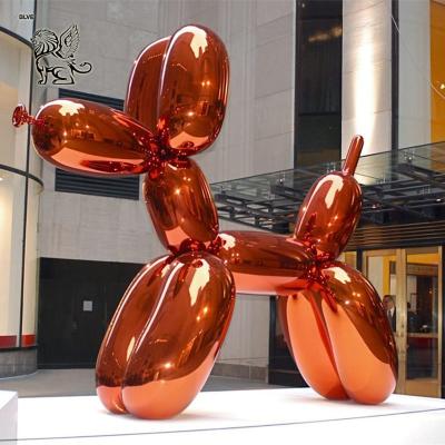China BLVE Stainless Steel Balloon Dog Sculpture Jeff Koons Pop Art Modern Abstract Large Famous Outdoor for sale