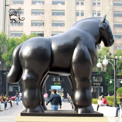 Китай Современного искусства скульптуры металла Фернандо Botero сада статуи лошади BLVE художественное произведение бронзового жирного большого на открытом воздухе известное продается
