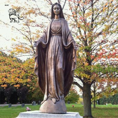 China Figura de bronce decoración Castiing al aire libre de la escultura de Mary Statue Life Size Religious de la Virgen de BLVE del jardín en venta