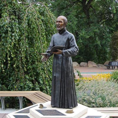 Китай Латунь BLVE бронзовая оформления сада St. John Пол статуи крестного отца таможня в натуральную величину христианского религиозного на открытом воздухе продается
