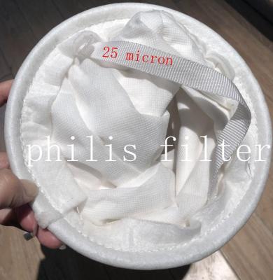 China philis 25 Micron Filter Bags Polyester / Polypropylene Oil Absorb for sale