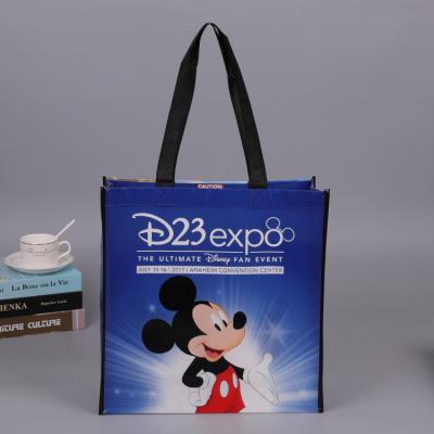 China Compras ecológicas Carry Bags, bolsos del color azul de la tela del polipropileno en venta