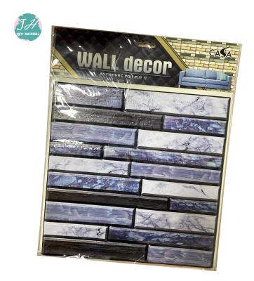 China 50*50 Cm Waterproof Wood Grain PE Foam Wall Sticker , Wallpaper Foam Brick for sale