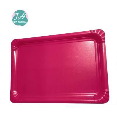 China o partido 9inch decorativo usa a placa de papel descartável, placas de papel cor-de-rosa à venda
