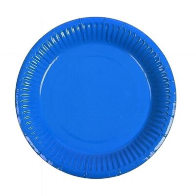 China Recyclable 7inch 10 Counts/Pack Disposable Paper Plate for sale