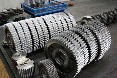 China Customized 8 Module Transmission Gears Cylindrical Helical Pinion Gear ISO 6 Grade for sale
