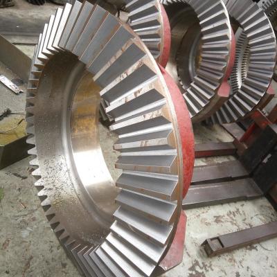 China Customized Straight Bevel Gears 90 Degree Conical Gear For Mining Equipment for sale