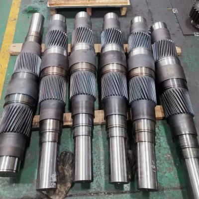 China Eje de engranaje helicoidal doble de la transmisión de acero de AISI 8620 para la bomba del barro en venta