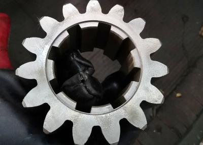 China 16 Module 15T Gear Grinding Metal Spur Gear With Straight Sided Spline for sale