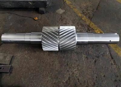 China Gear Milling Herringbone Double Helical Gear Shaft DP 1.5 22T for sale