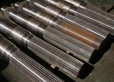 China Forged 42CrMo Steel Spline Gear Shaft Spline Hobbing Main Drive Shaft for sale