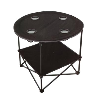 China Modern Outdoor Portable Aluminum Folding Portable Camping Table with Cup Holder for Picnic for sale