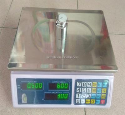 China Rating Calculating Most Popular Electronic Digital Price Calculating Scale With Two Color LED Display GH-8014 for sale