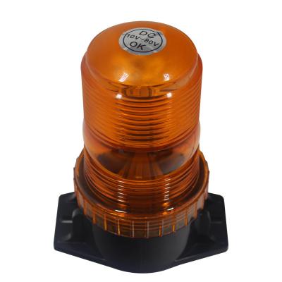 China LED Circular Construction Strobe Traffic Signal Light Yellow Warning Engineering for sale