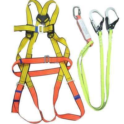 中国 Five Point Full Body Outdoor High-Altitude Operation Double Hook Anti Fall Safety Rope 販売のため