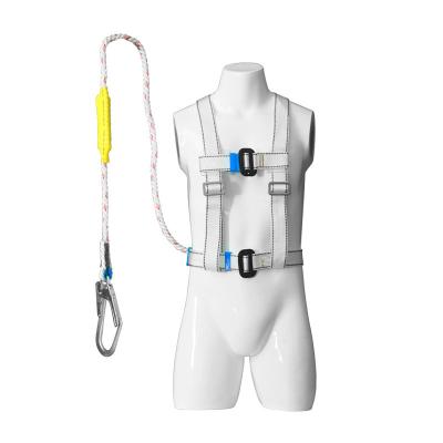 China Outdoor High Altitude Work Full Body Five Point Fall Arrest Safety Rope Set à venda
