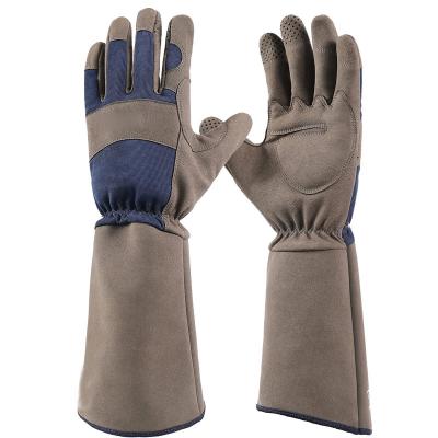 China Gardening gloves Spandex microfiber stab-proof safety protection Garden labor protection wear gloves à venda