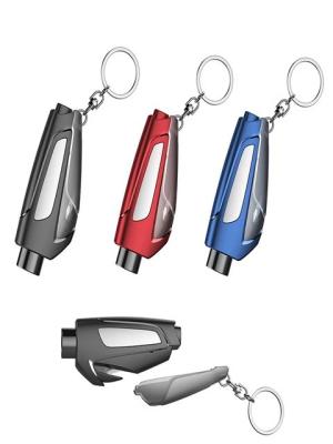 China Portable safety hammer Car window crusher Life escape rescue tool Seat belt cutter Key chain zu verkaufen