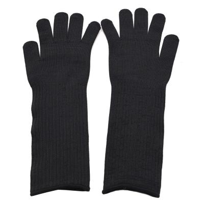 China Industrial Silk Gloves Lengthened Arm Protection 5 Anti-Cutting Wear And Steel Wire Protective Gloves for sale
