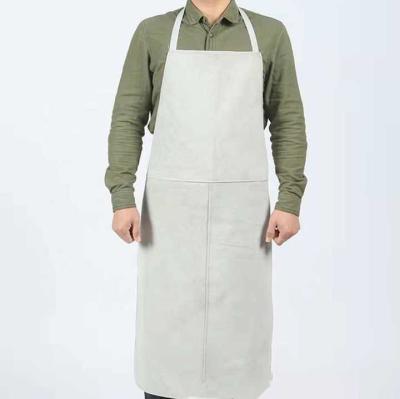 China Cowhide Welding Apron For Labor Protection, Thermal Insulation And Puncture Prevention Welding Leather Apron For Welder for sale