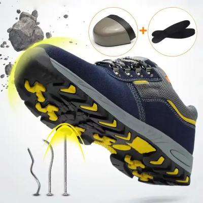 中国 Best-Selling Anti-Odor Leather Anti-Crushing Anti-Puncture Men'S Labor Safety Steel Head Shoes Anti-Slip Labor Protectio 販売のため
