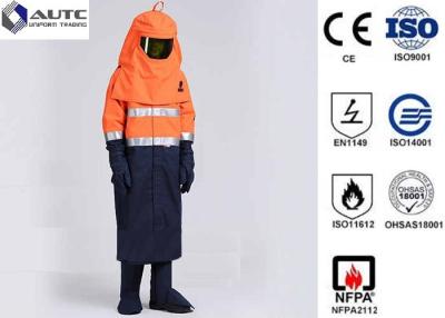 중국 L Complete Production Line 55 cal Arc Flash Proof Personal Protective Equipment Suit For ASTM F195 판매용