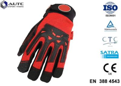 China Protección durable diestra del impacto de la seguridad del nitrilo de la mano del cómodo ajuste para hombre de los guantes en venta