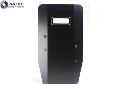 China Steel Ballistic Riot Shield , Protech Ballistic Plates Adjustable Rubber Grip Handle for sale