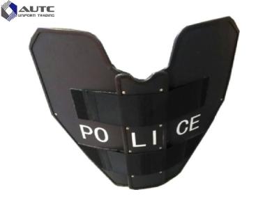 China PE Safety Tactical Ballistic Shield , Civilian Ballistic Shield Folding Black Color for sale