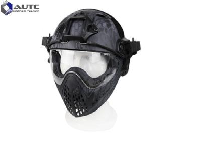 China TPU PC Lens High Cut Ballistic Helmet Accessories With Face Shield for sale
