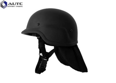 China Light Weight Advanced Combat Helmet Black Ear Backneck Protection for sale