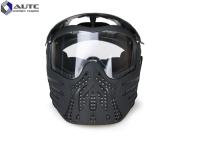 China TPE PC  Military Tactical Masks Anti Fog Black Color 3.58mm Thickness PC Lens for sale