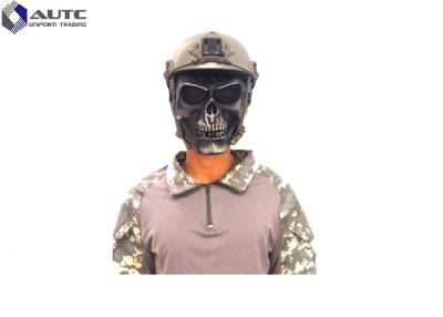 China Máscaras táticas militares frescas pretas, esqueleto tático feito sob encomenda da máscara protetora do crânio à venda