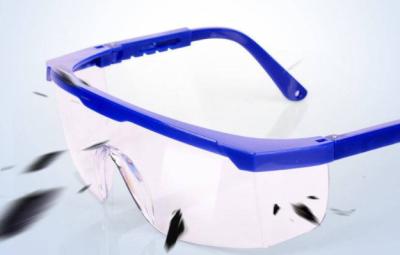 China HD Blue Eyebrow Telescopic Auto Darkening PPE Safety Goggles for sale
