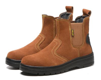 中国 電気溶接の溶接工の革鋼鉄つま先の帽子の安全靴反破壊的な耐久力のあるは防水する 販売のため