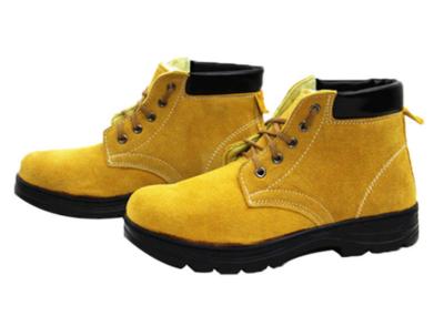 China Elektrisches Schweißen beschuht Arbeits-Schuh-Sicherheits-Schutz-Arbeits-Schuhe der gelben hohen Temperatur beständige zu verkaufen